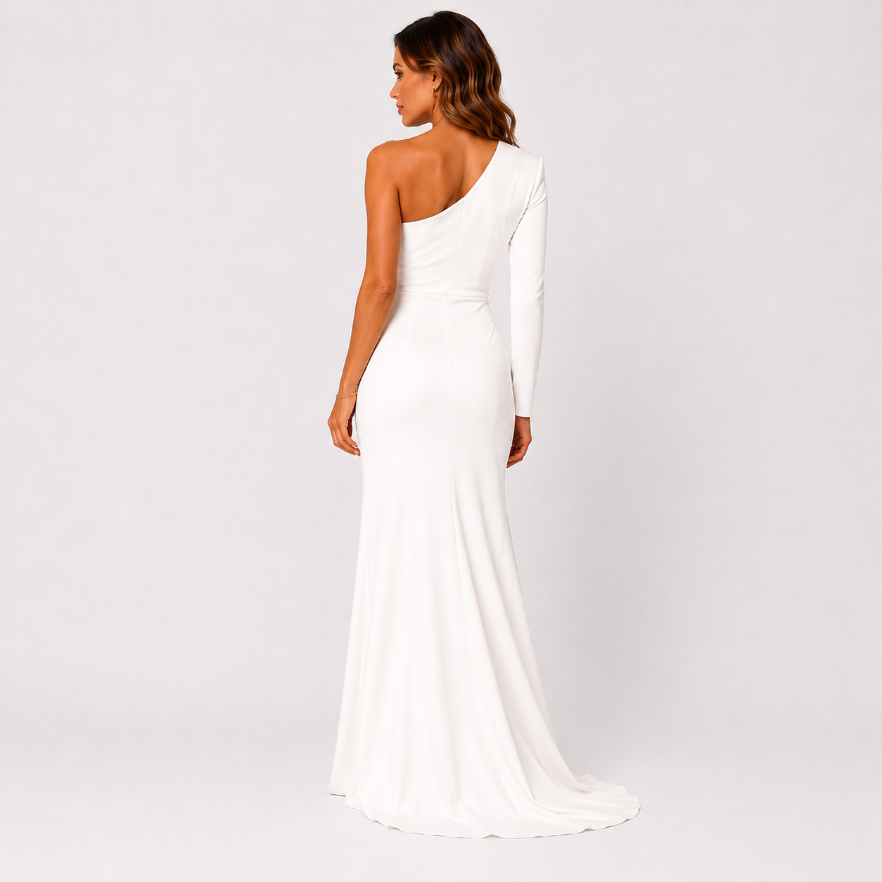 Robe Céleste Épaule Nue
