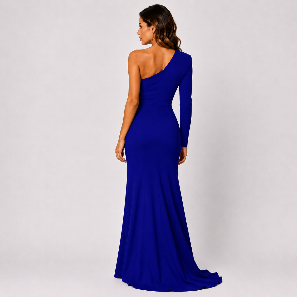 Robe Céleste Épaule Nue