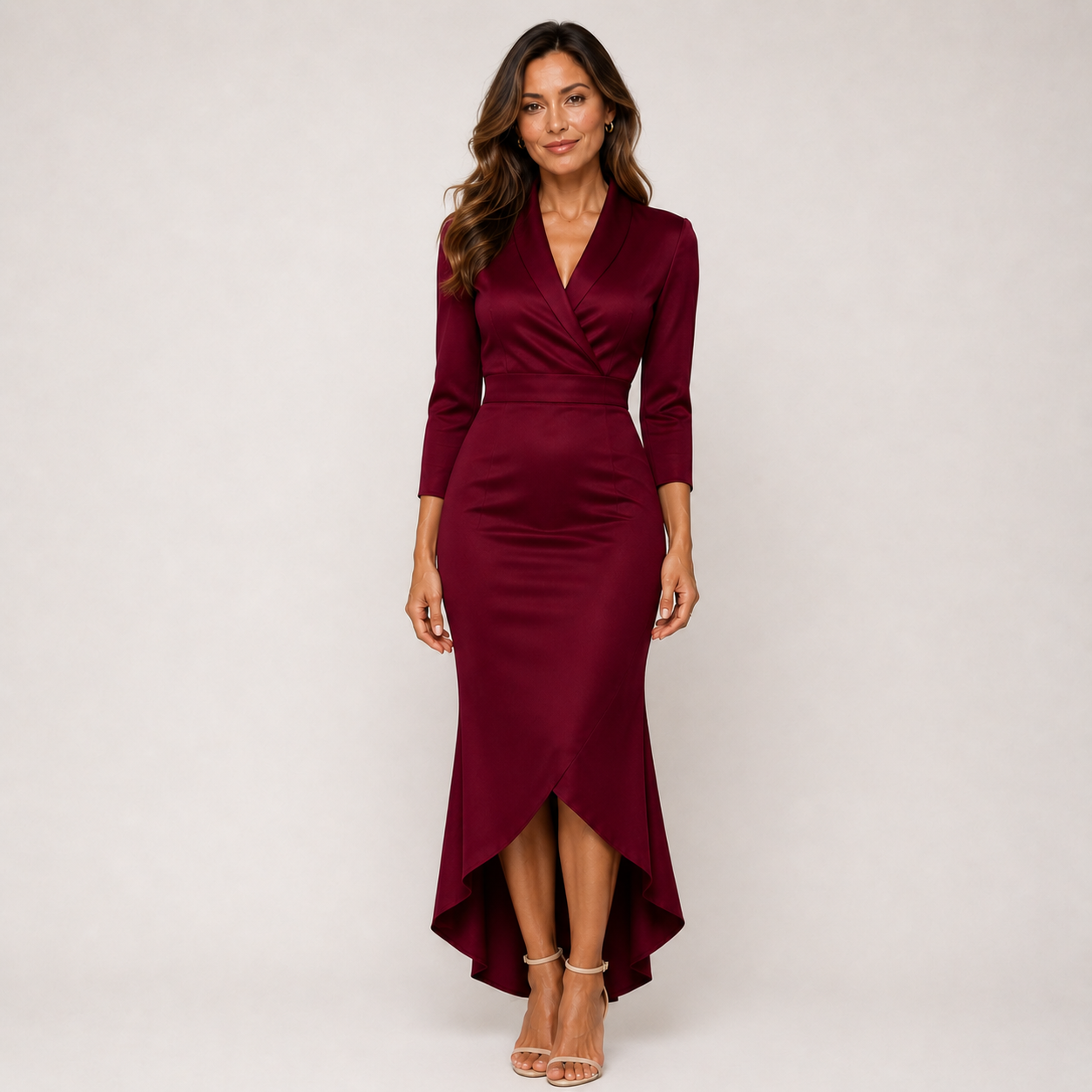 Robe élégante manches longues