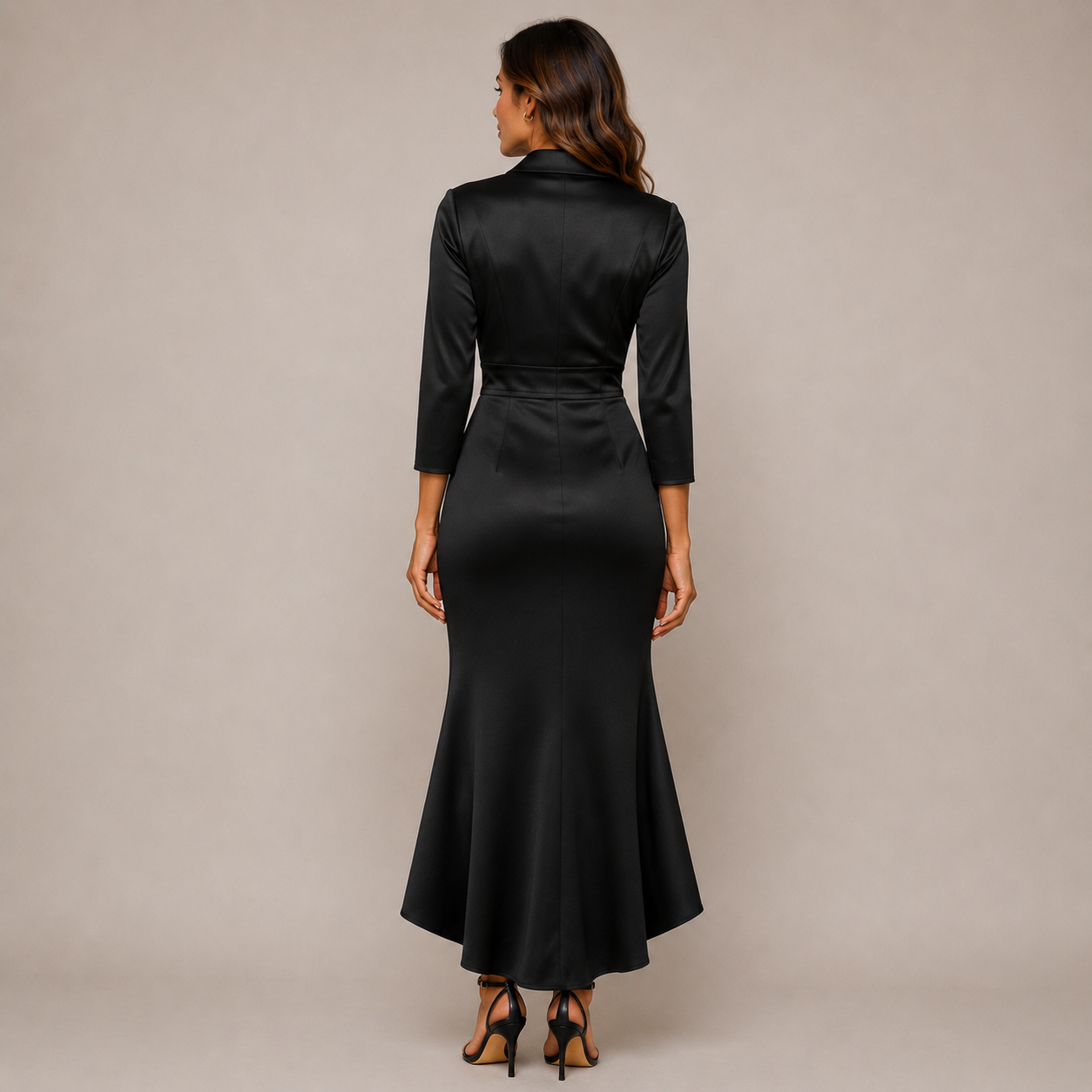 Robe élégante manches longues