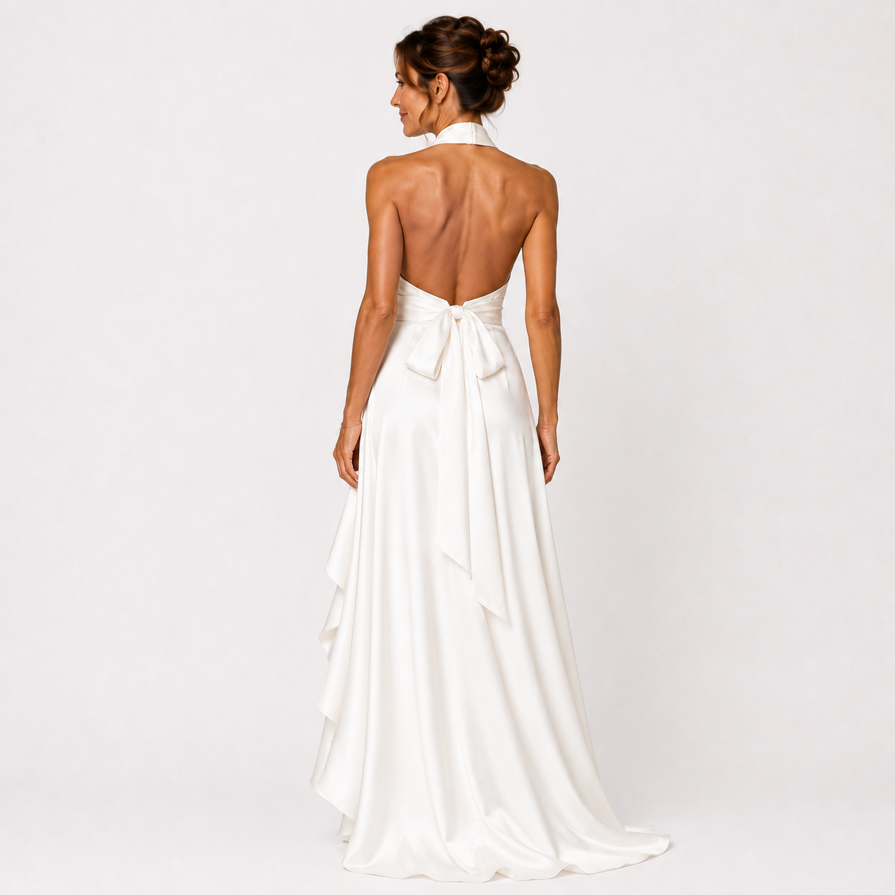 Robe longue portefeuille femme