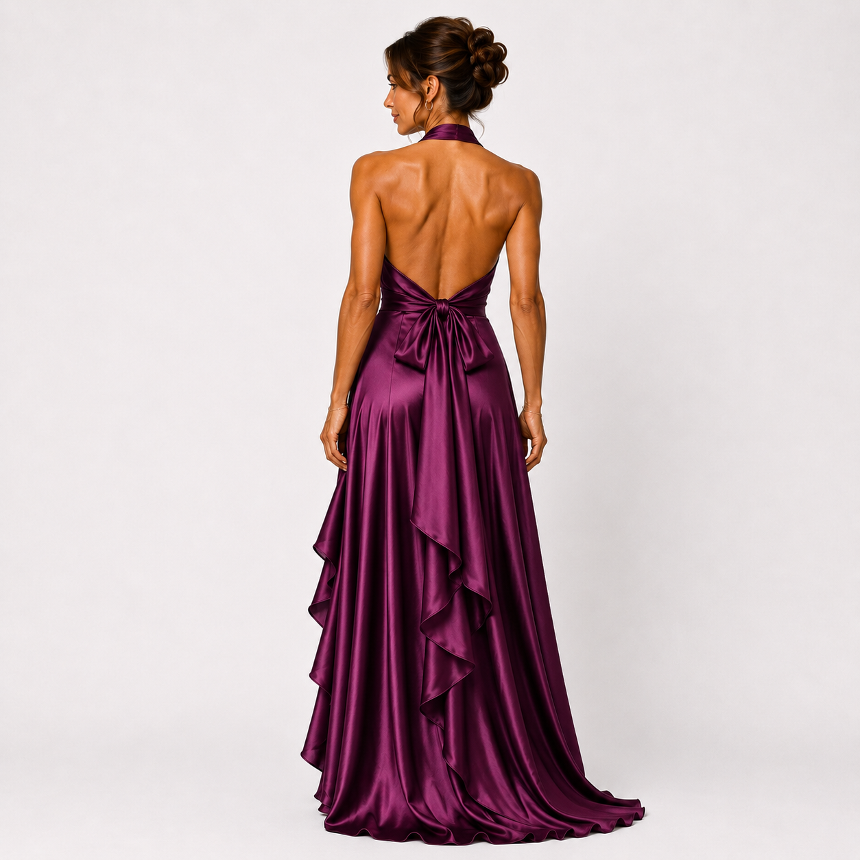 Robe longue portefeuille femme
