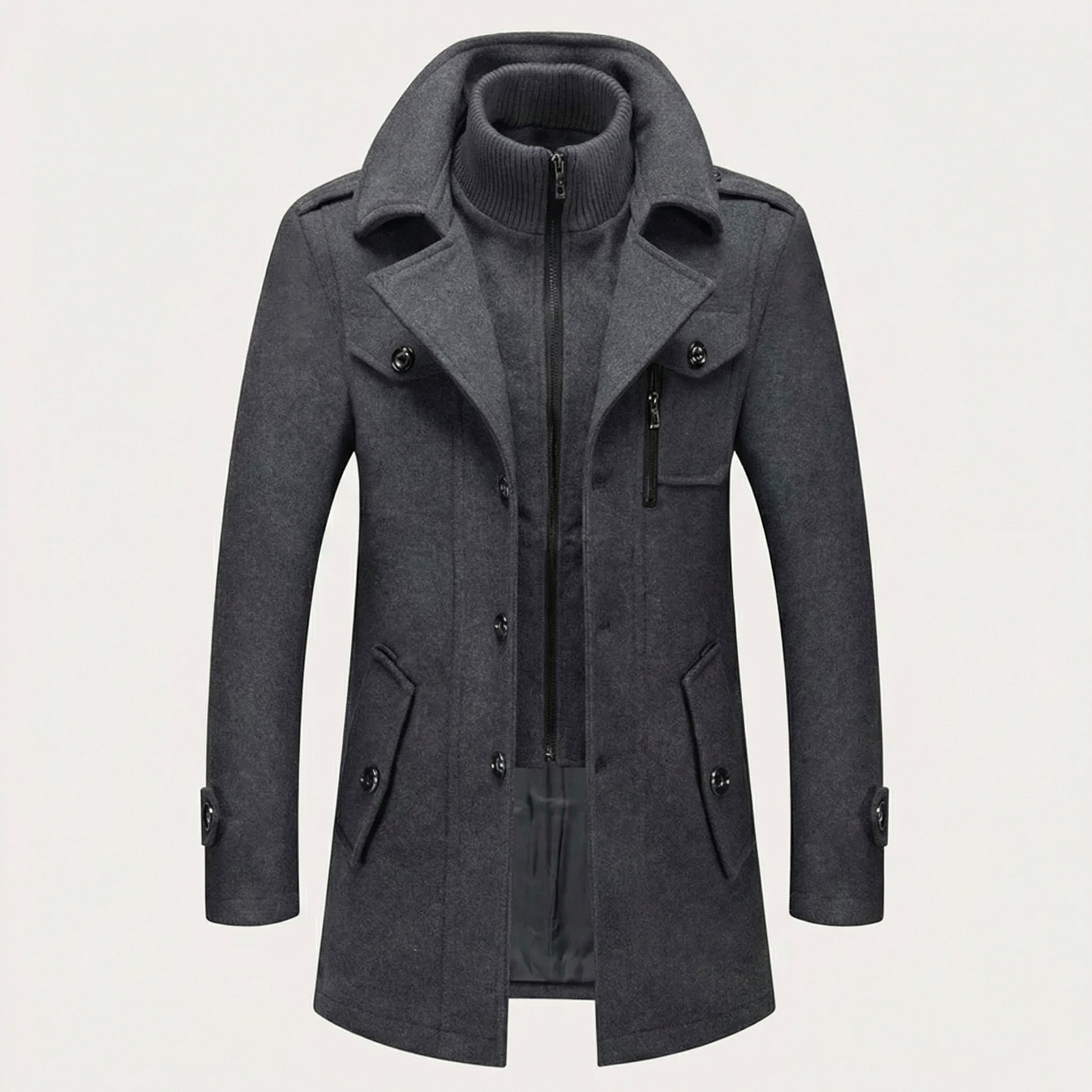 Manteau classique à double couche