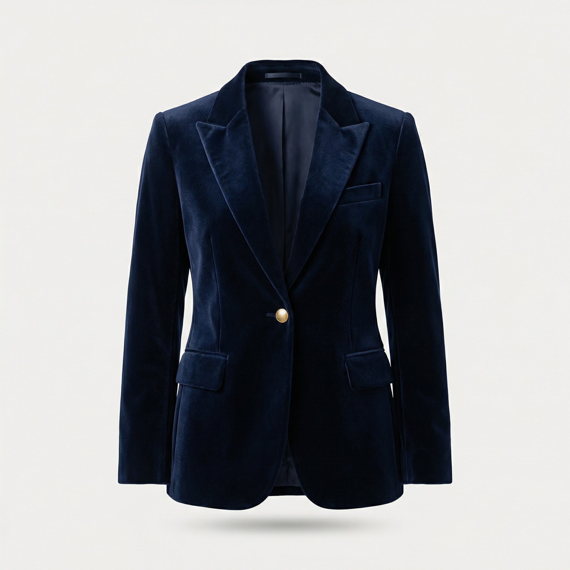 Blazer classique en velours ajusté