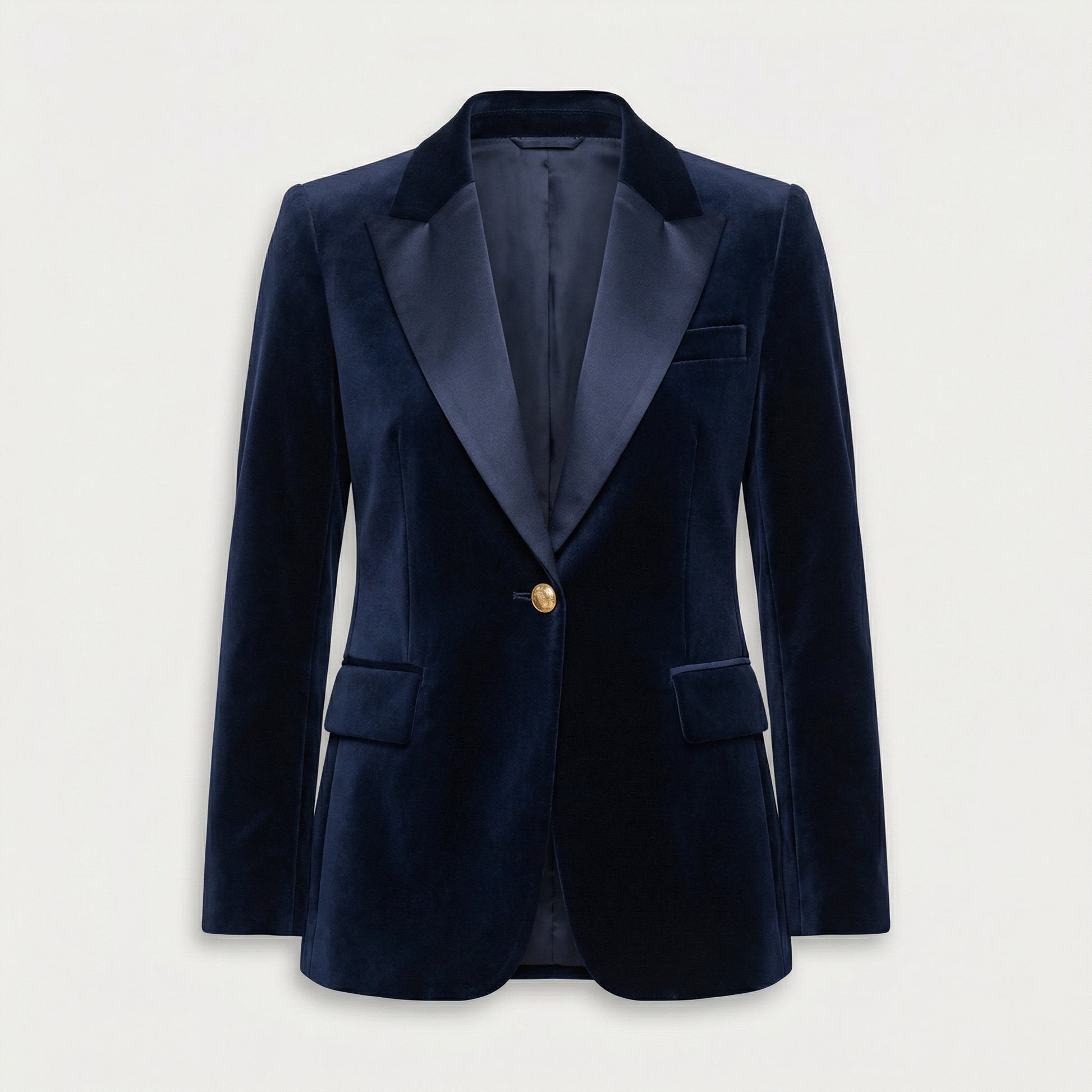 Blazer classique en velours ajusté