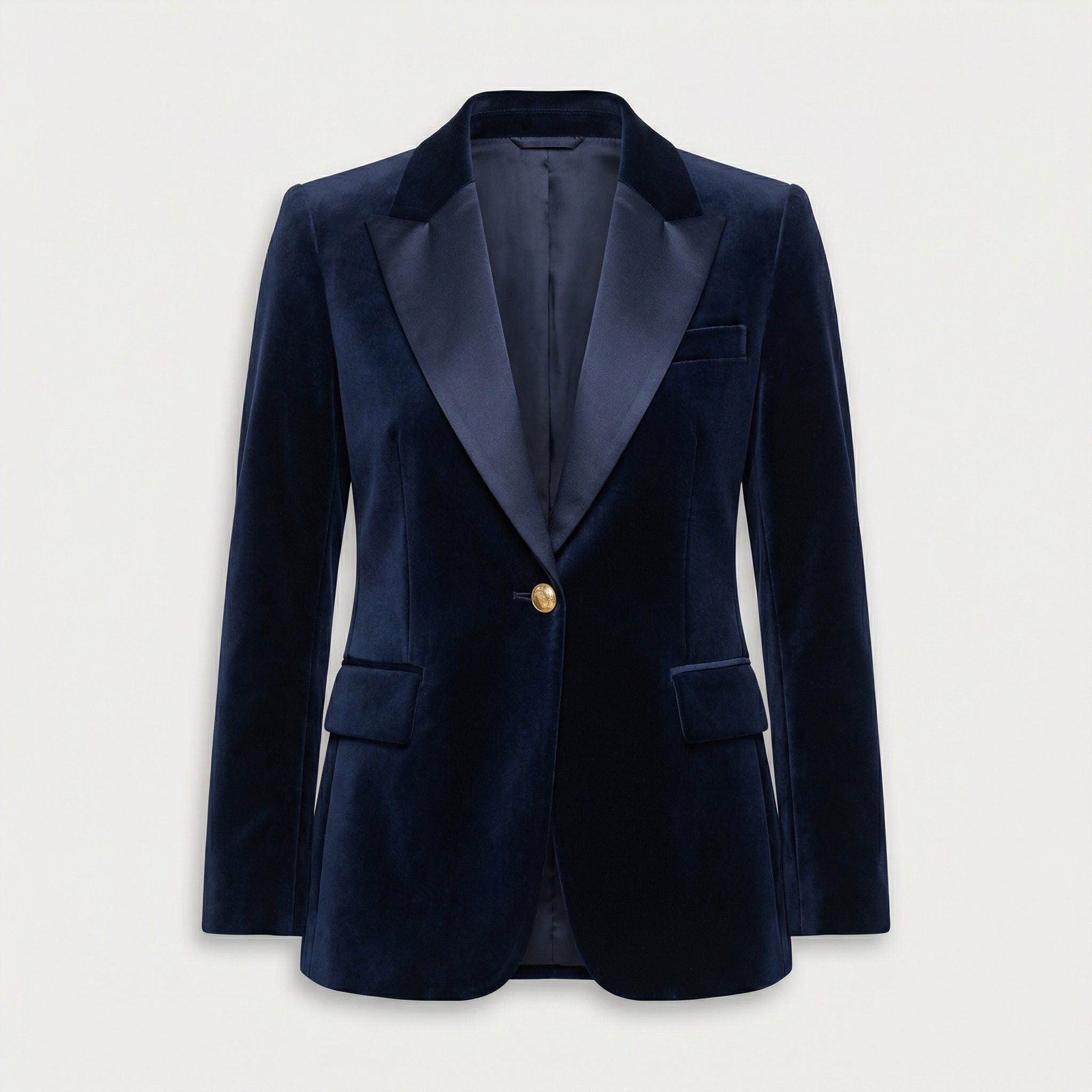 Blazer classique en velours ajusté