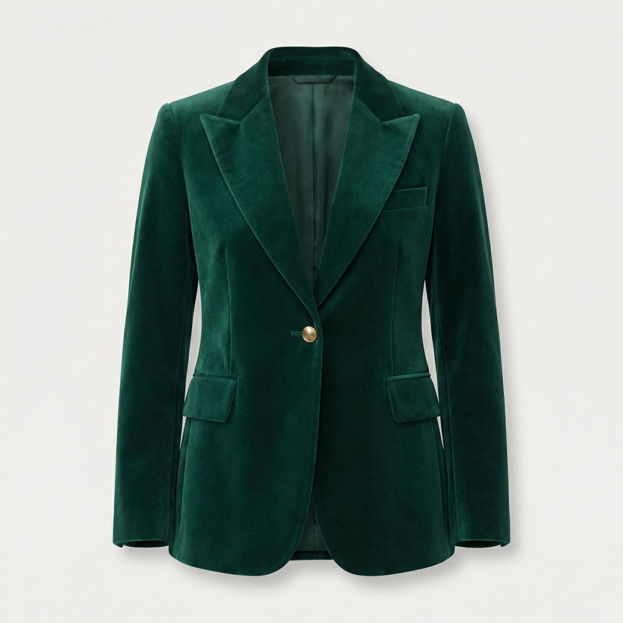 Blazer classique en velours ajusté