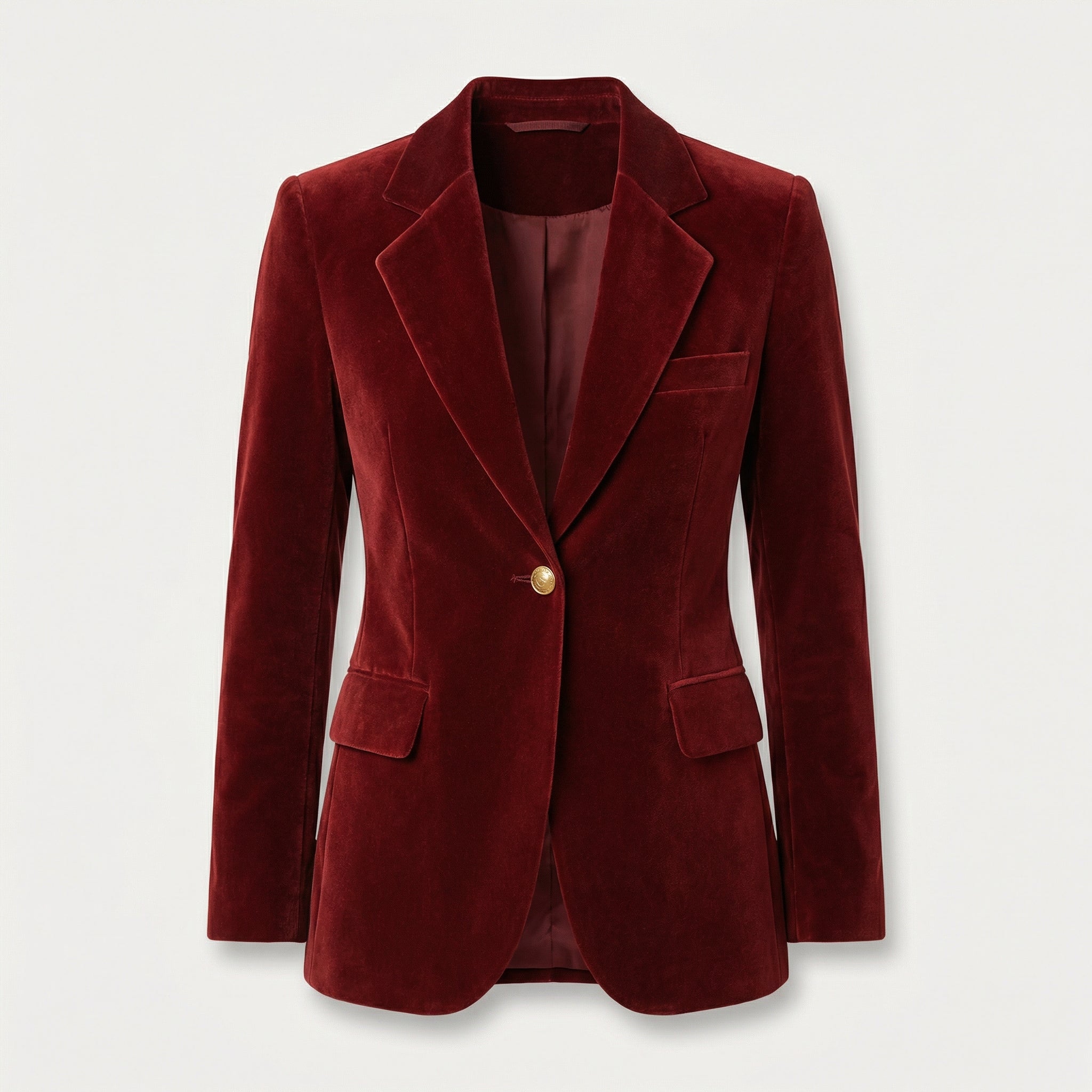 Blazer classique en velours ajusté