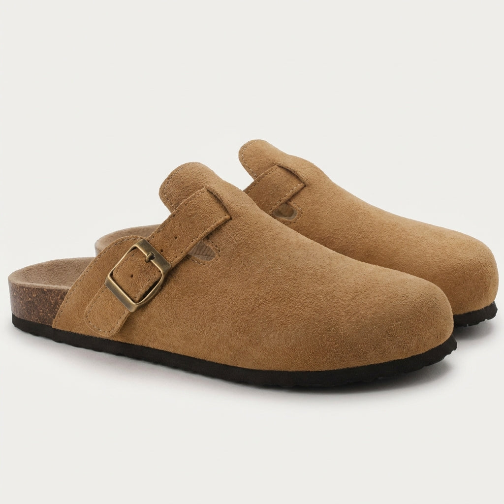 Mules Cuir Velours Classiques