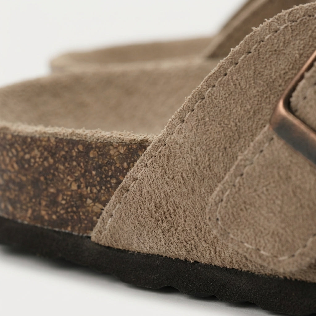 Mules Cuir Velours Classiques