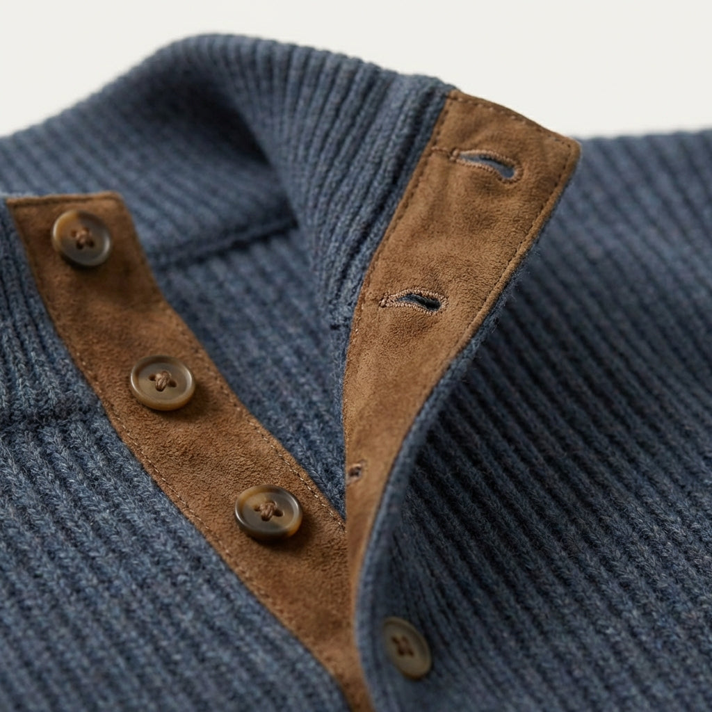 Pull maille structurée homme