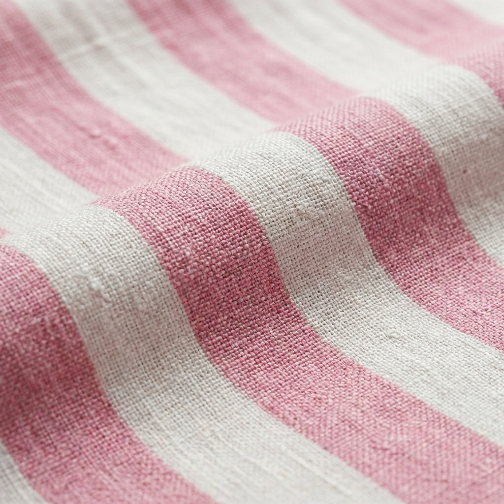 Chemise rayée coton lin homme