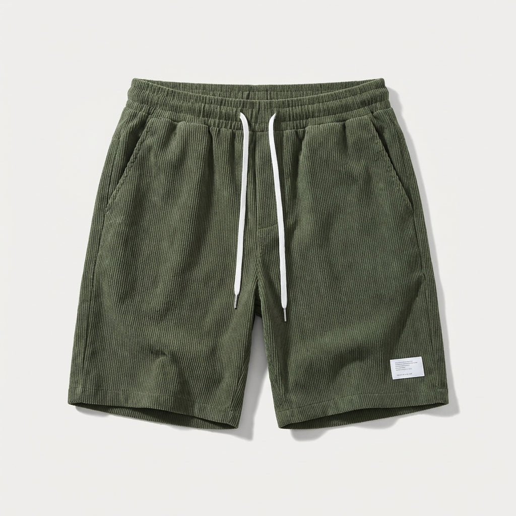 Short velours côtelé homme