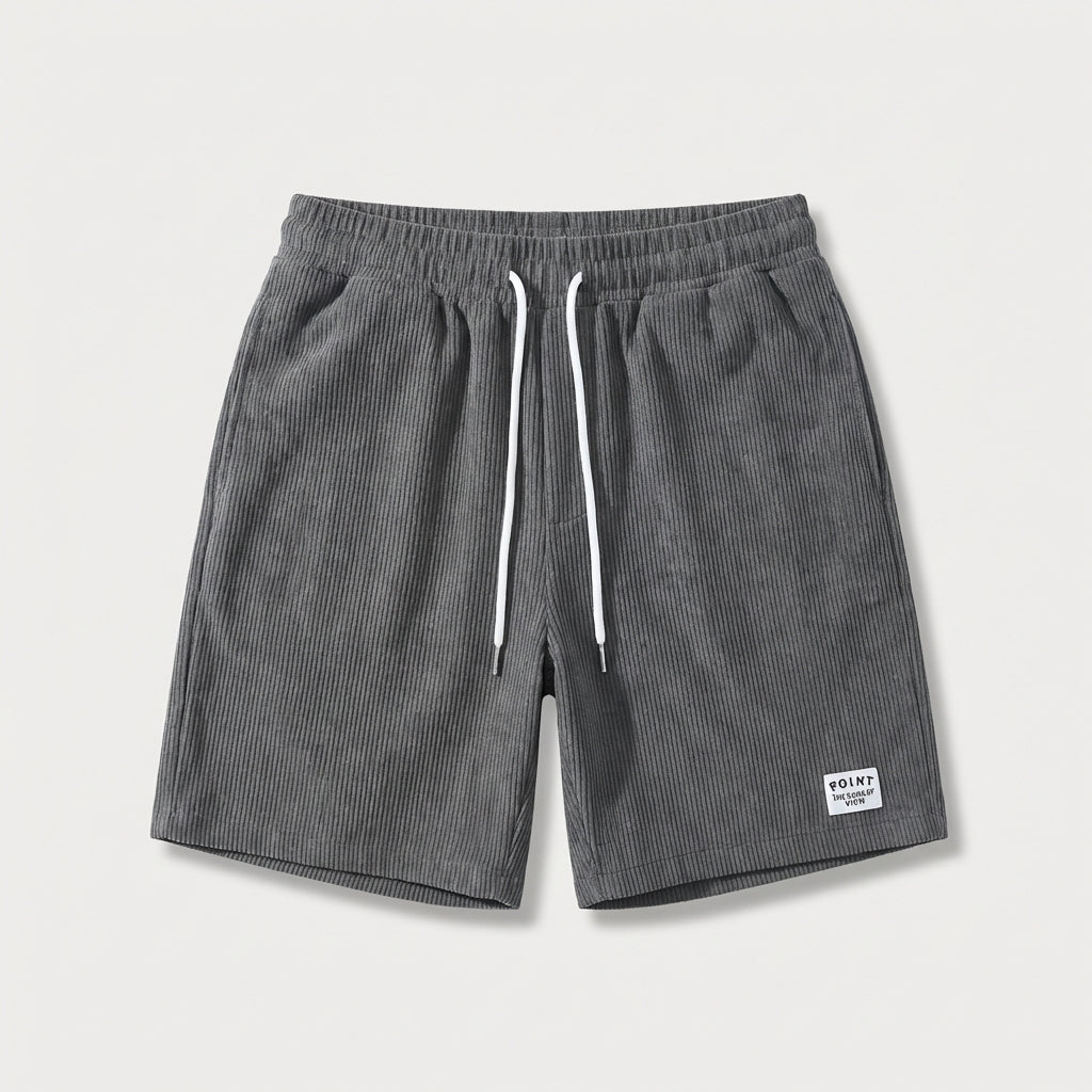 Short velours côtelé homme