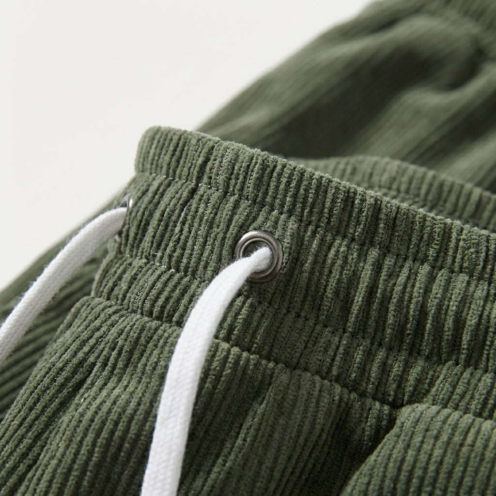 Short velours côtelé homme