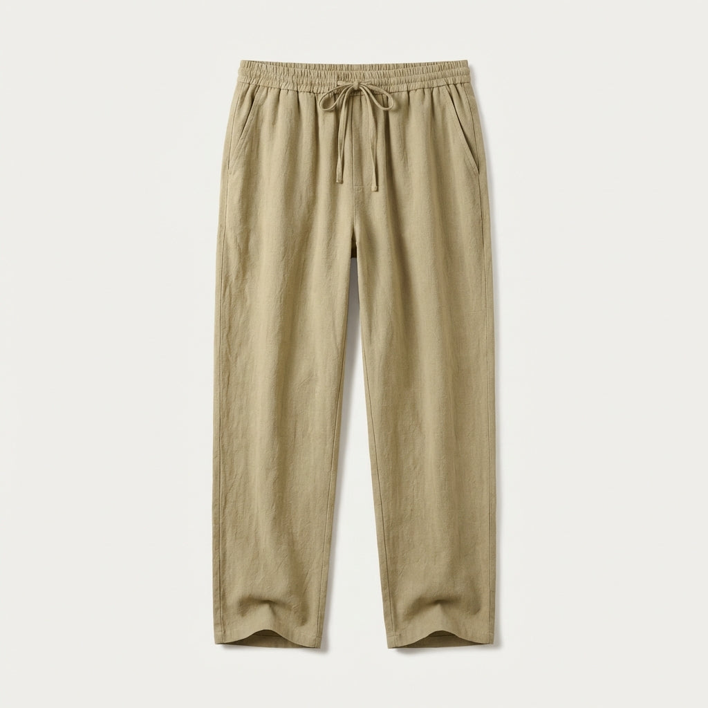 Pantalon droit à cordon homme
