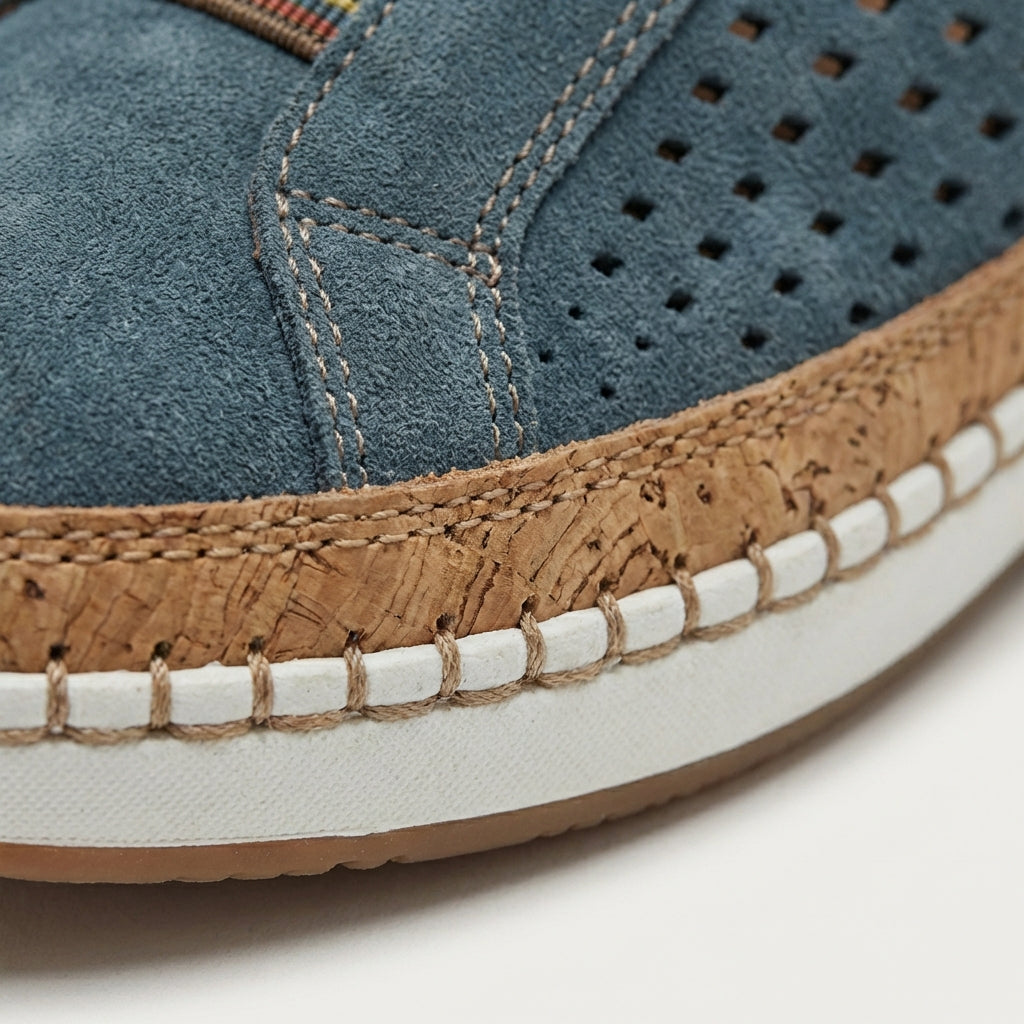 Baskets slip on perforées femme