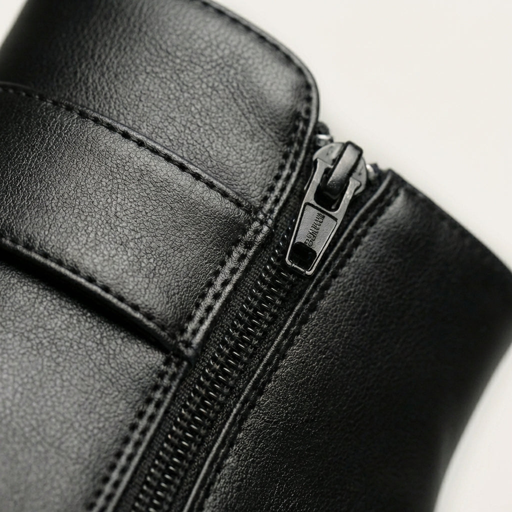 Bottines cuir doublure chaude femme