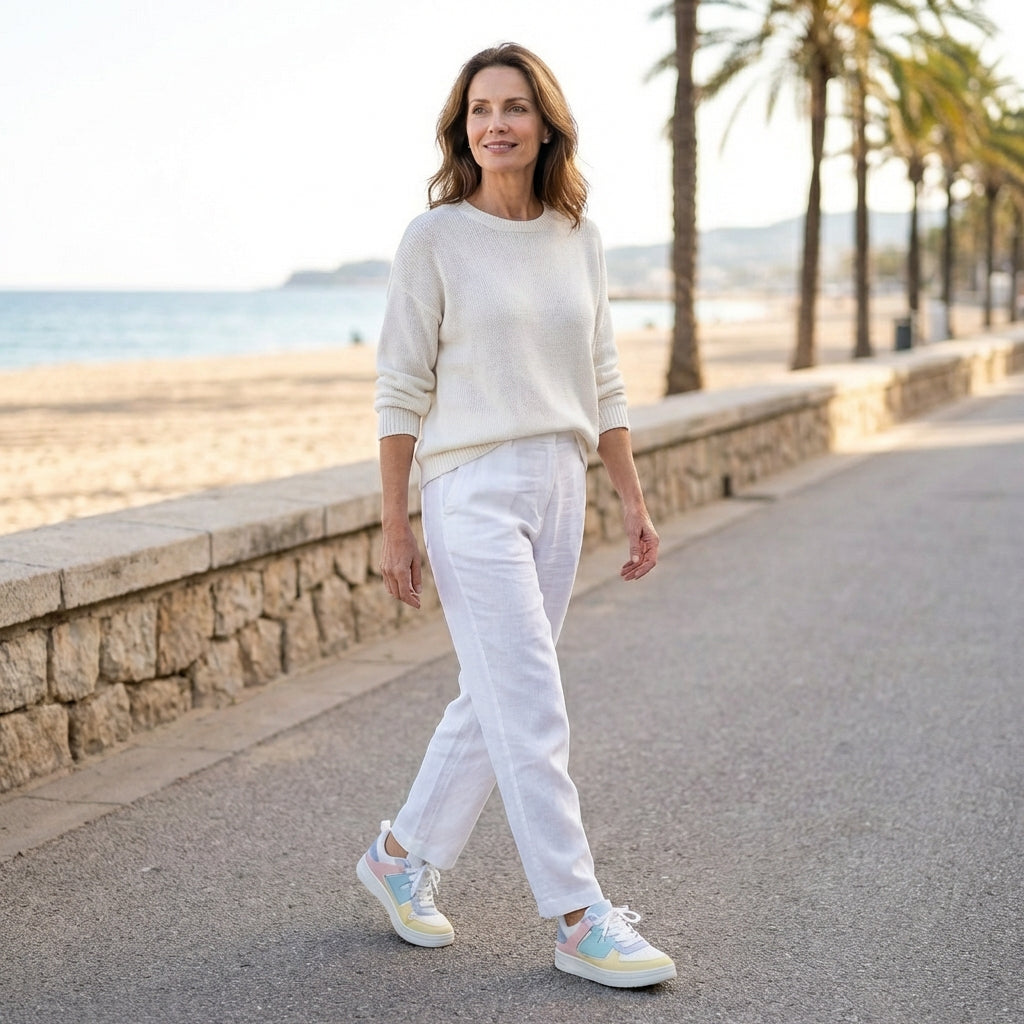 Sneakers casual tons doux femme