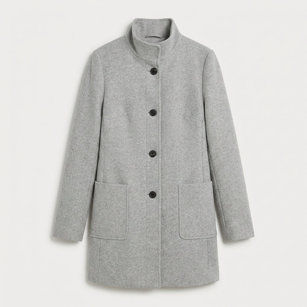 Manteau femme en mélange de laine