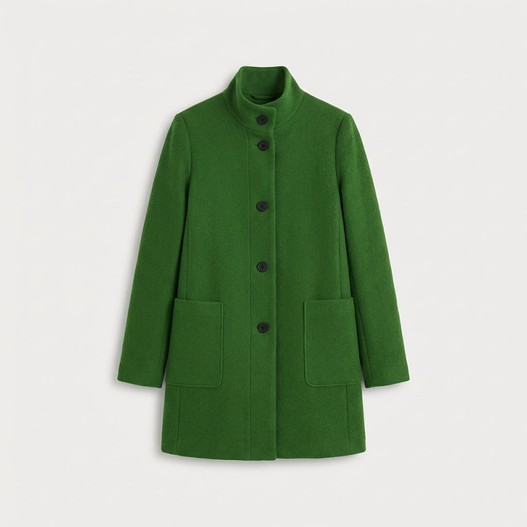 Manteau femme en mélange de laine