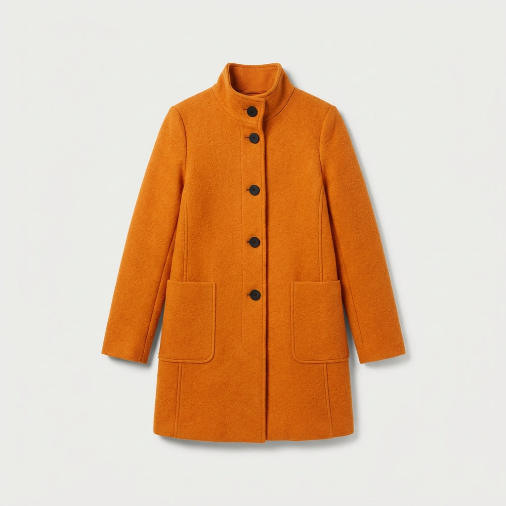 Manteau femme en mélange de laine