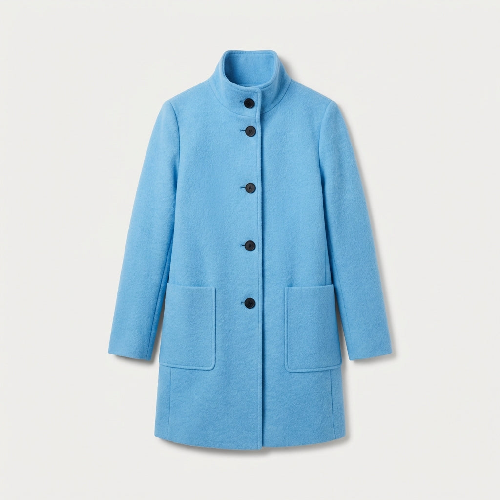 Manteau femme en mélange de laine