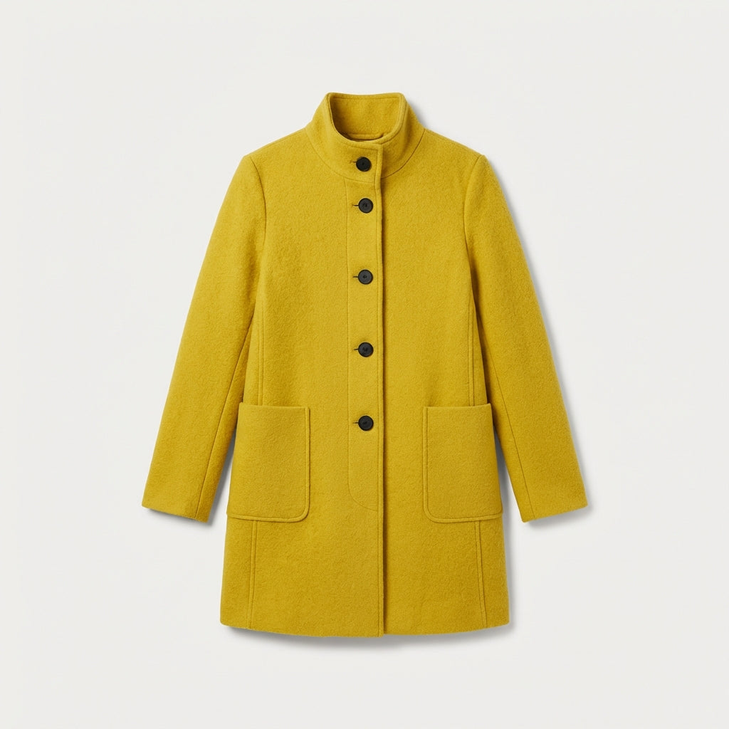 Manteau femme en mélange de laine