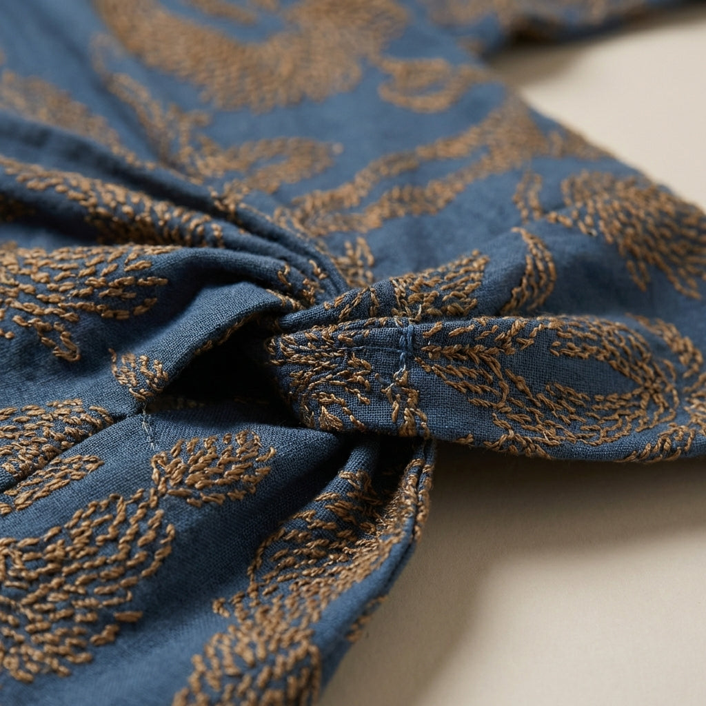 Robe fluide taille nouée femme