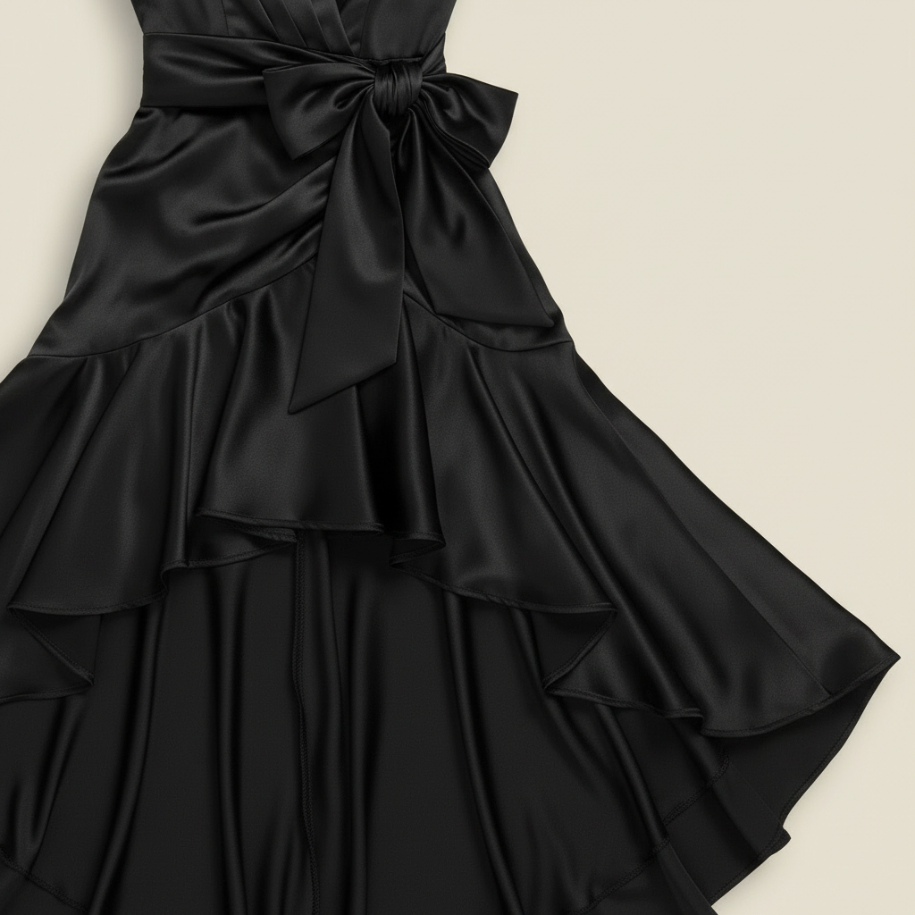 Robe longue portefeuille femme